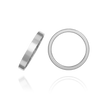 Sterling Silver Flat Wedding Bands with Optional Engraving  (3.0 mm)