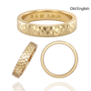 14K Yellow Gold Flat Wedding Bands with Optional Engraving  (4.0 mm)