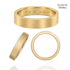 14K Yellow Gold Flat Wedding Bands with Optional Engraving  (4.0 mm)