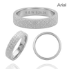 Sterling Silver Flat Wedding Bands with Optional Engraving  (4.0 mm)