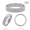14K White Gold Flat Wedding Bands with Optional Engraving  (4.0 mm)