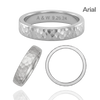 Sterling Silver Flat Wedding Bands with Optional Engraving  (5.0 mm)