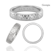 Sterling Silver Flat Wedding Bands with Optional Engraving  (5.0 mm)