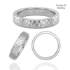 Sterling Silver Flat Wedding Bands with Optional Engraving  (5.0 mm)