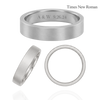 Sterling Silver Flat Wedding Bands with Optional Engraving  (5.0 mm)