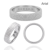 Sterling Silver Flat Wedding Bands with Optional Engraving  (5.0 mm)