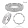 Sterling Silver Flat Wedding Bands with Optional Engraving  (5.0 mm)