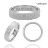 Sterling Silver Flat Wedding Bands with Optional Engraving  (5.0 mm)