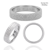 Sterling Silver Flat Wedding Bands with Optional Engraving  (5.0 mm)