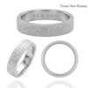 Sterling Silver Flat Wedding Bands with Optional Engraving  (5.0 mm)