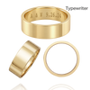 14K Yellow Gold Flat Wedding Bands with Optional Engraving  (6.0 mm)