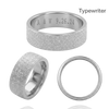 14K White Gold Flat Wedding Bands with Optional Engraving  (6.0 mm)
