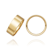 14K Yellow Gold Flat Wedding Bands (2.0 mm - 6.0 mm)