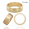 14K Yellow Gold Flat Wedding Bands with Optional Engraving  (6.0 mm)
