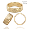 14K Yellow Gold Flat Wedding Bands with Optional Engraving  (6.0 mm)