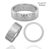 Sterling Silver Flat Wedding Bands with Optional Engraving  (6.0 mm)