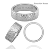 Sterling Silver Flat Wedding Bands with Optional Engraving  (6.0 mm)