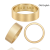 14K Yellow Gold Flat Wedding Bands with Optional Engraving  (6.0 mm)