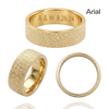 14K Yellow Gold Flat Wedding Bands with Optional Engraving  (6.0 mm)