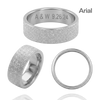 Sterling Silver Flat Wedding Bands with Optional Engraving  (6.0 mm)