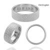 14K White Gold Flat Wedding Bands with Optional Engraving  (6.0 mm)