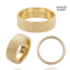 14K Yellow Gold Flat Wedding Bands with Optional Engraving  (6.0 mm)