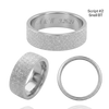 14K White Gold Flat Wedding Bands with Optional Engraving  (6.0 mm)