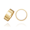 14K Yellow Gold Flat Wedding Bands with Optional Engraving  (6.0 mm)