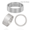 Sterling Silver Flat Wedding Bands with Optional Engraving  (8.0 mm)