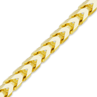 Bulk / Spooled Franco Foxtail Chain in 14K Yellow Gold (1.25 mm - 3.20 mm)