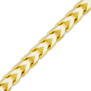 Bulk / Spooled Franco Foxtail Chain in 14K Yellow Gold (1.25 mm - 3.60 mm)