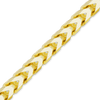 Bulk / Spooled Franco Foxtail Chain in 14K Yellow Gold (1.25 mm - 3.60 mm)