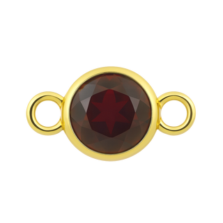 Diamond or Gemstone Bezel Bracelet/Necklace Charm in 14K Yellow Gold