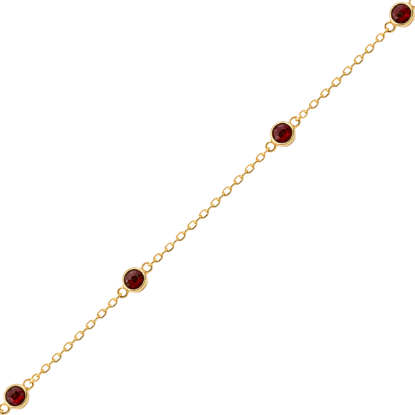 Bulk / Spooled Diamond by the Yard Cable Chain in 14K Yellow Gold (Diamond Bezel: Every 1.5")