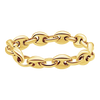 Classic Puffed Mariner Link Hollow Chain Ring in 14K Yellow Gold (Sizes 4-12) (3.8 mm - 8.3 mm)