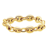 Classic Puffed Mariner Link Hollow Hollow Chain Ring in 14K Yellow Gold (Sizes 4-12) (3.8 mm - 8.3 mm)