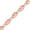 Bulk / Spooled Classic Puffed Mariner Link Semi-Solid Chain in 14K Pink Gold (3.80 mm)