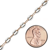 Bulk / Spooled Classic Puffed Mariner Link Semi-Solid Chain in Two-Tone Sterling Silver (4.50 mm - 8.00 mm)