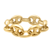 Classic Puffed Mariner Link Hollow Hollow Chain Ring in 14K Yellow Gold (Sizes 4-12) (3.8 mm - 8.3 mm)