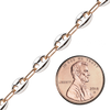 Bulk / Spooled Classic Puffed Mariner Link Semi-Solid Chain in Two-Tone Sterling Silver (4.50 mm - 8.00 mm)