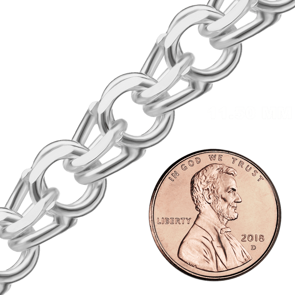 Bulk / Spooled Garibaldi Chain in Sterling Silver (4.40 mm - 12.40 mm)