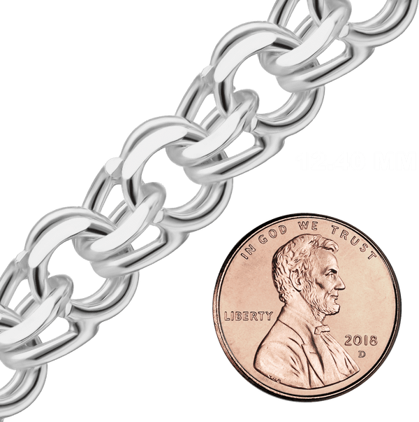 Bulk / Spooled Garibaldi Chain in Sterling Silver (4.40 mm - 12.40 mm)