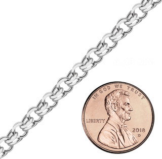 Bulk / Spooled Garibaldi Chain in Sterling Silver (4.40 mm - 12.40 mm)