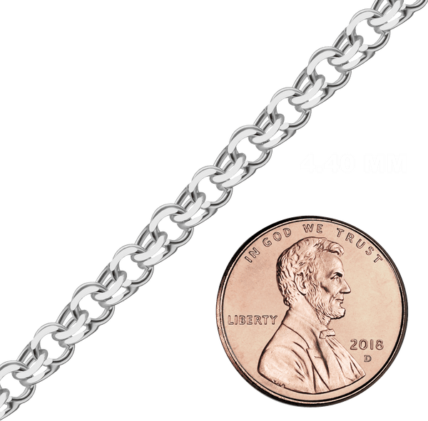 Bulk / Spooled Garibaldi Chain in Sterling Silver (4.40 mm - 12.40 mm)