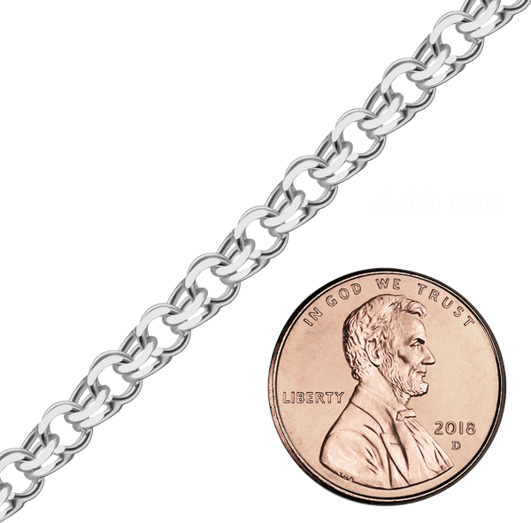 Bulk / Spooled Garibaldi Chain in Sterling Silver (4.40 mm - 7.90 mm)