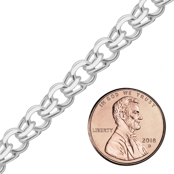Bulk / Spooled Garibaldi Chain in Sterling Silver (4.40 mm - 7.90 mm)