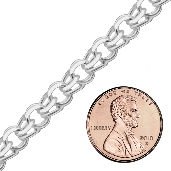 Bulk / Spooled Garibaldi Chain in Sterling Silver (4.40 mm - 12.40 mm)