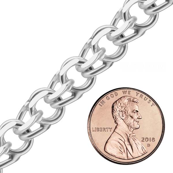 Bulk / Spooled Garibaldi Chain in Sterling Silver (4.40 mm - 12.40 mm)