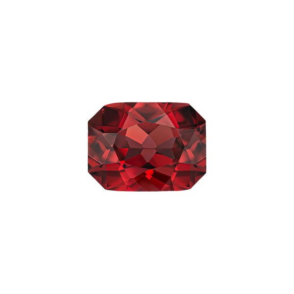 Emerald Shape Garnet - January Birthstones