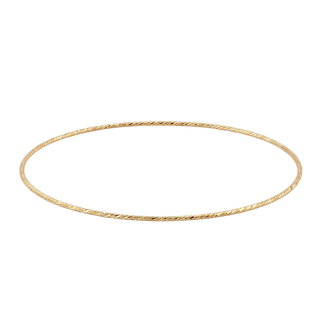 Glitter Wire Bangle Bracelet in Gold Filled